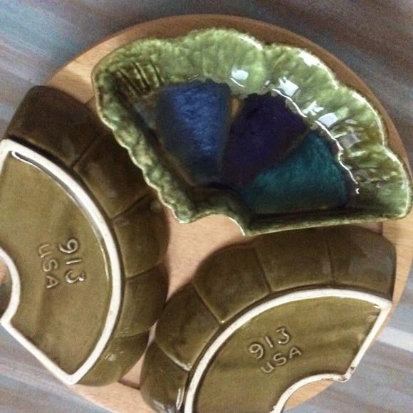 California pottery 913 dish with lazy Susan - Picture 6 of 7